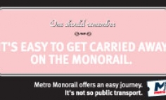 It's easy to get carried away on the Monorail Advertisement 